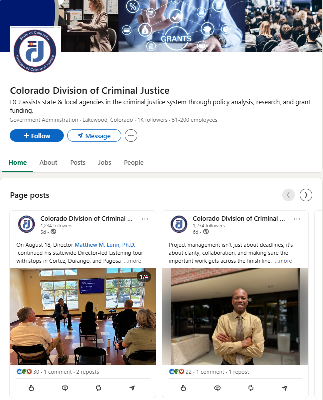 DCJ LinkedIn Page