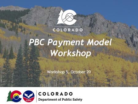 PBC Payment Model Workshop Screenshot