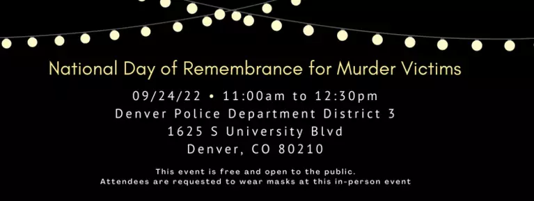 National Day of Remembrance for Murder Victims is on September 24, 2022