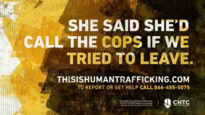 This is Human Trafficking Website Poster